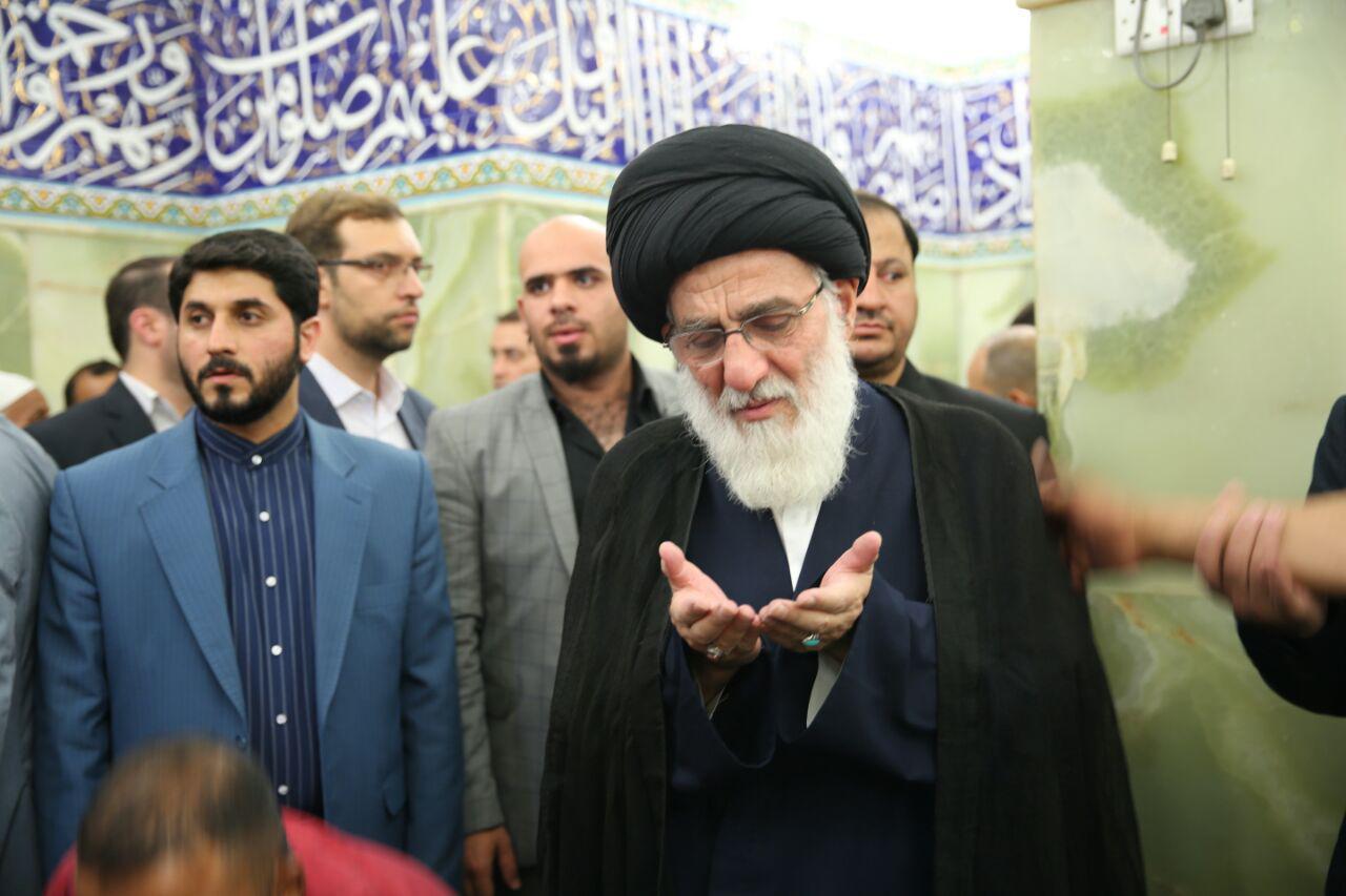 تقریر مصور لتشرف سماحة آیة الله العظمی السید محمود الهاشمی حفظه الله بزیارة مرقد سید الشهداء علیه السلام و اباالفضل العباس علیه السلام